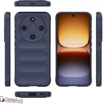 Magic Shield guminis dėklas - tamsiai mėlynas (Huawei Honor Magic 8 Lite)